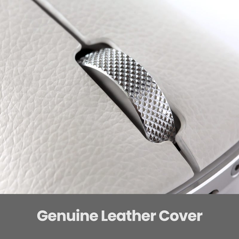 Azio Retro Classic Bluetooth Mouse (Maple) - Wireless, Genuine Leather Topped with Pixart Precision Tracker - Image 3